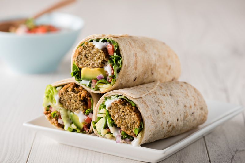 Crispy Falafel Wraps