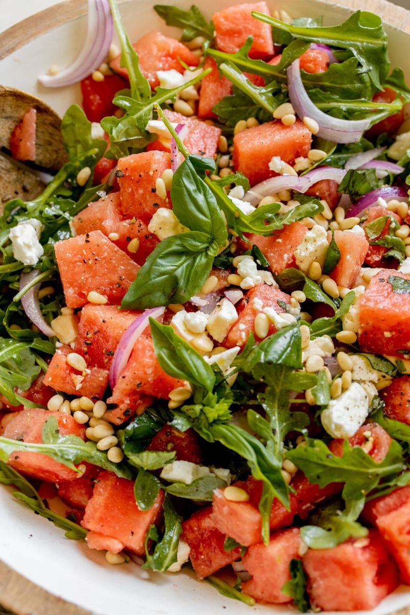 Watermelon Basil Salad
