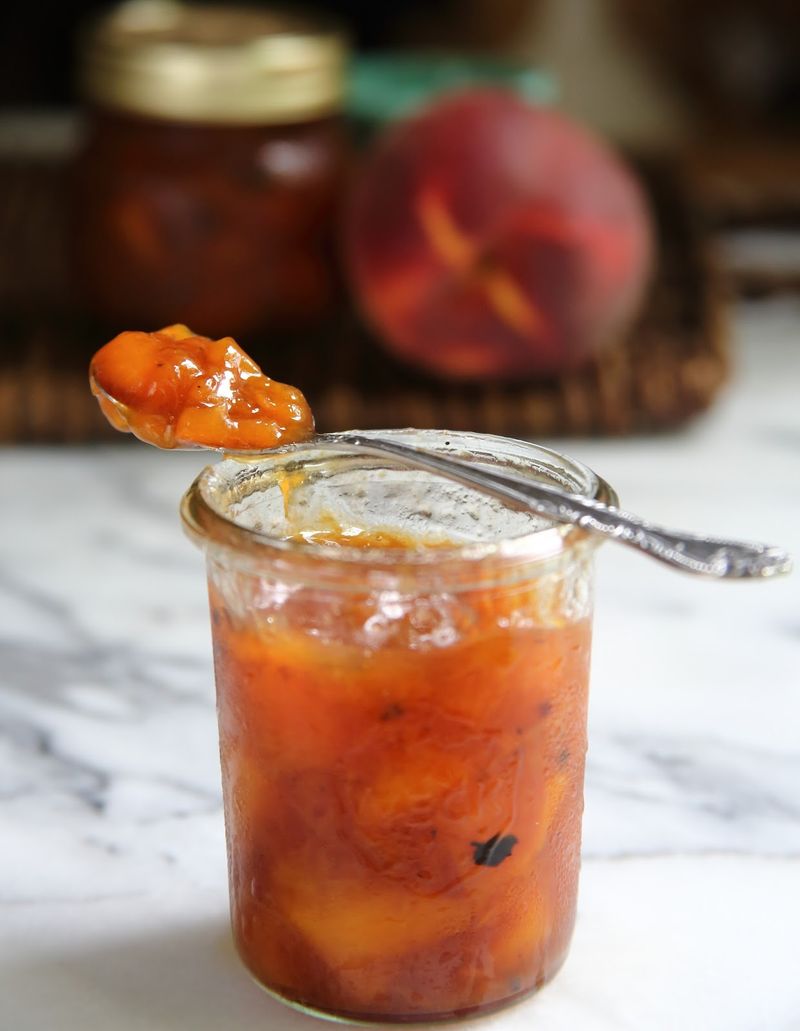 Peach Basil Jam