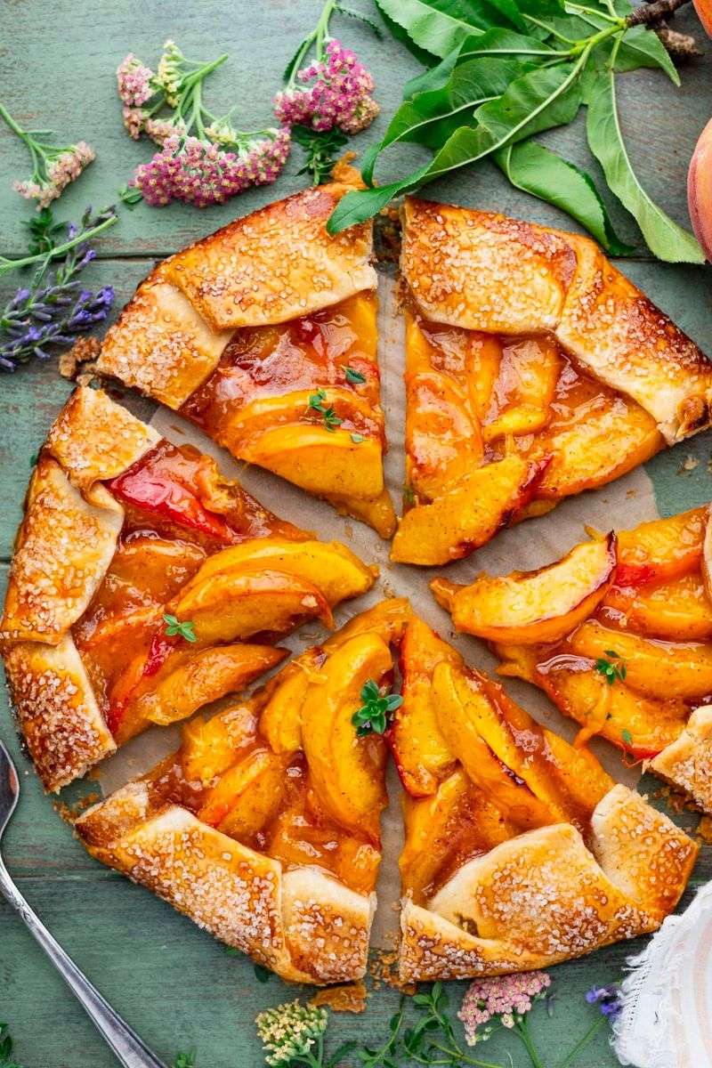 Rosemary-Peach Galette
