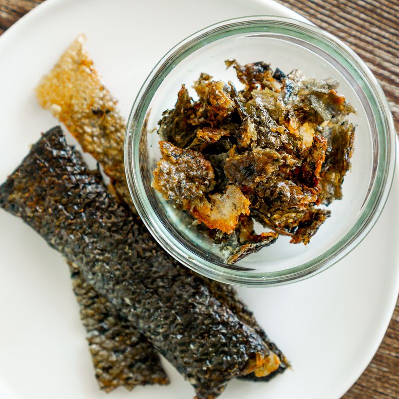 Salmon Skin Chicharrones
