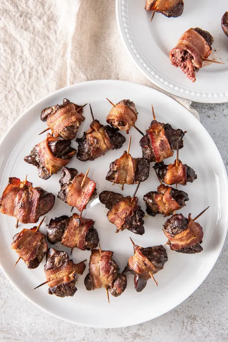 Bacon-Wrapped Liver Bites