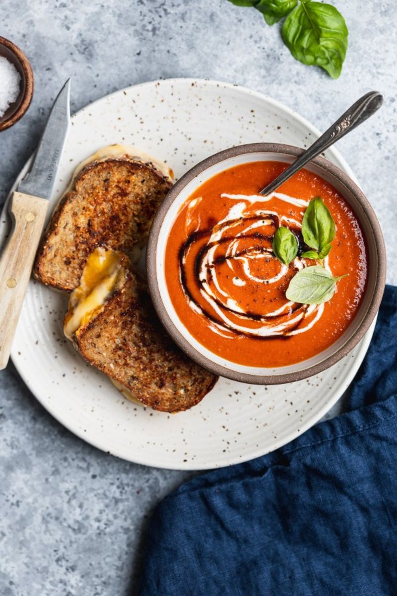 Grilled Cheese And Tomato Soup Combo