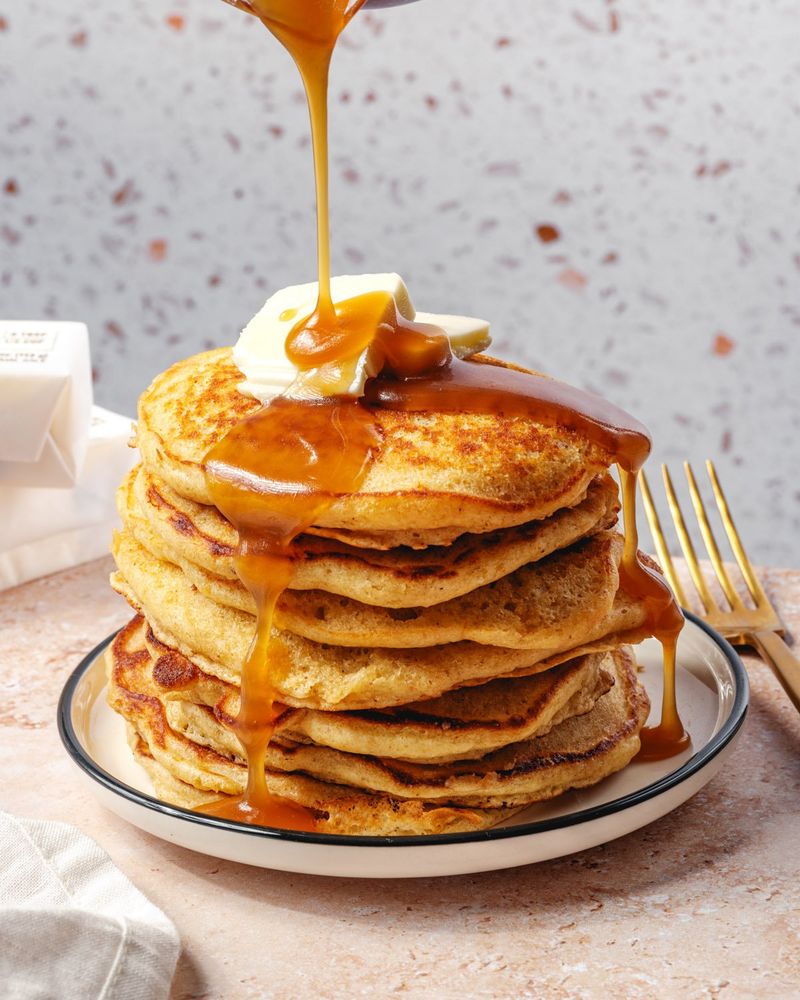 Pancakes With Butter And Syrup