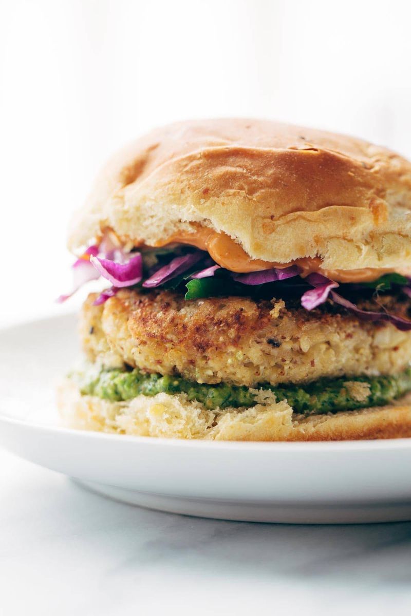 Cauliflower Cheddar Burger