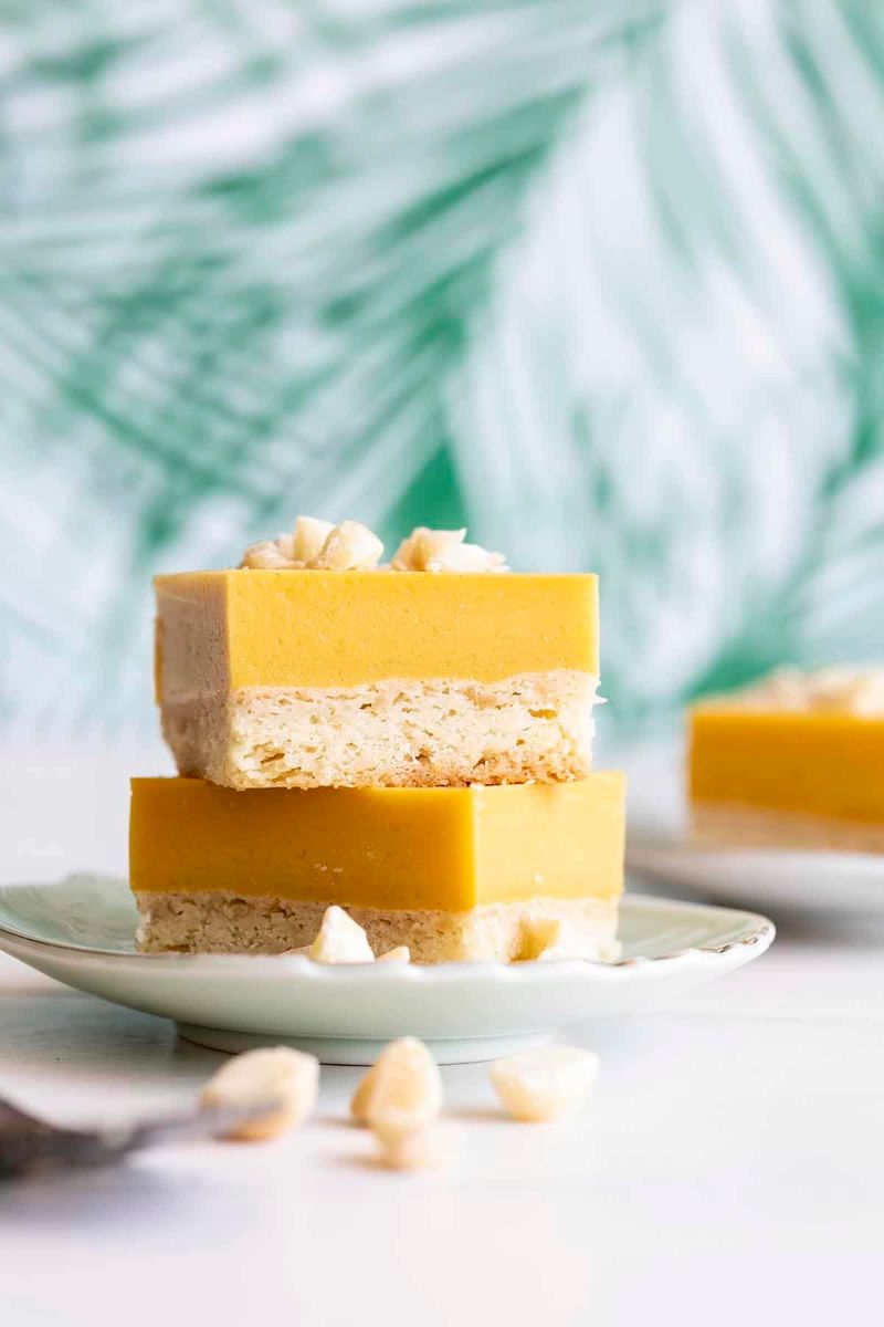 Tropical Coconut Mango Squares