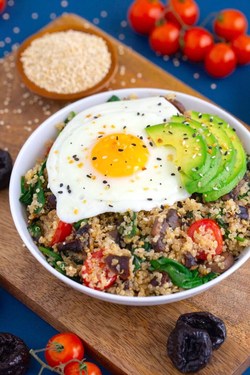 Savory Breakfast Quinoa Bowl