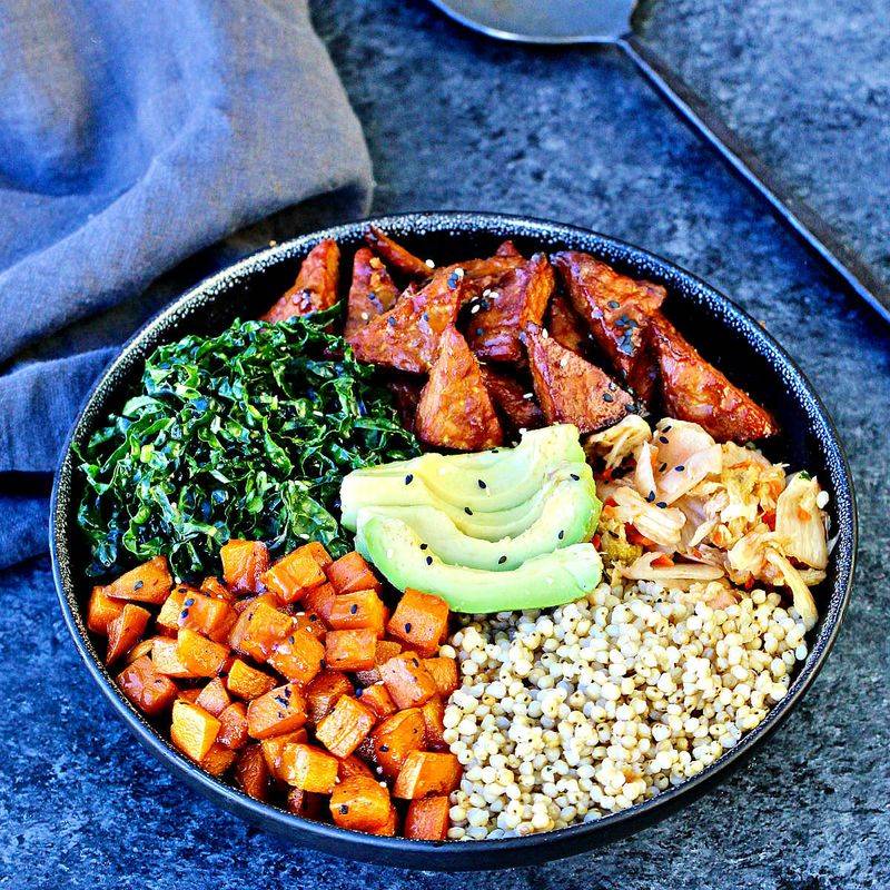 Tempeh And Vegetable Buddha Bowl
