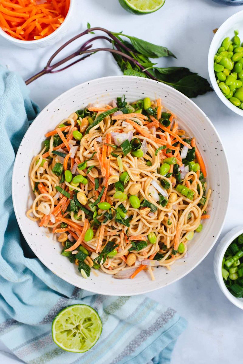 Cold Peanut Noodle Salad