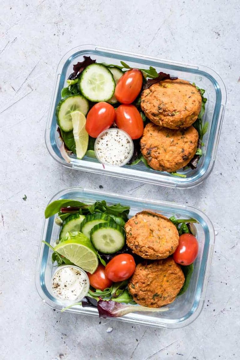 Salmon Patty Lunch Boxes