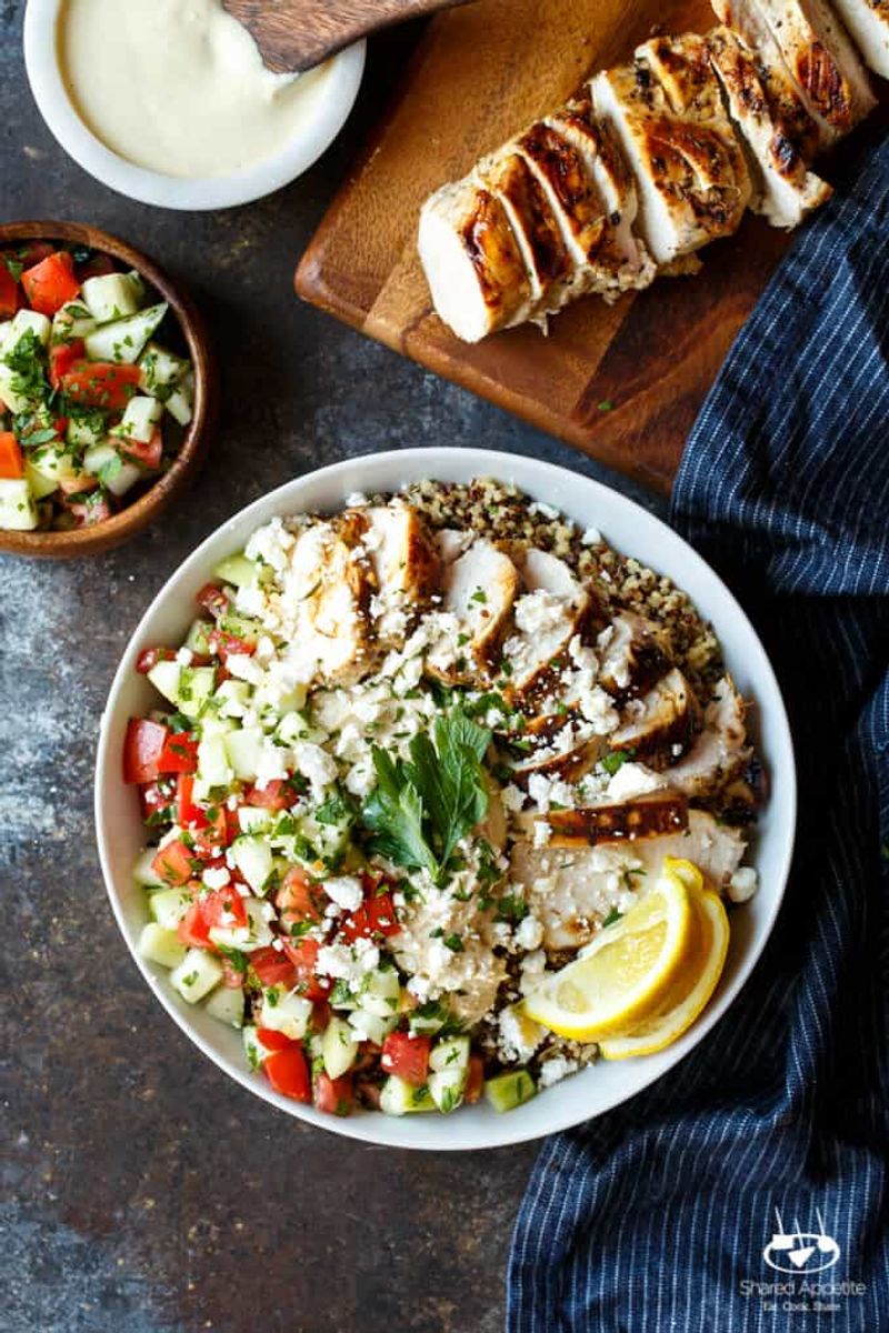 Lemon-Herb Chicken & Quinoa Bowls