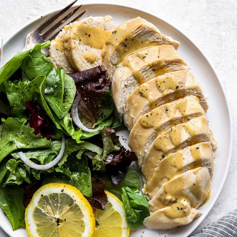 White Tea Poached Chicken Salad