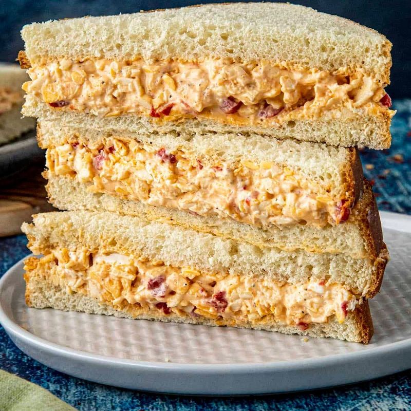 Pimento Cheese On White Bread