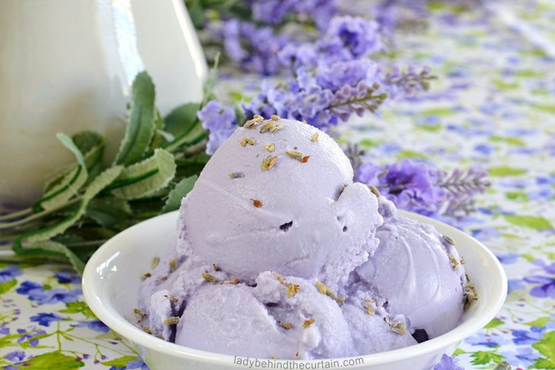 Lavender Honey Ice Cream