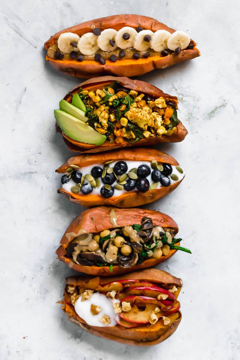 Breakfast Stuffed Sweet Potatoes