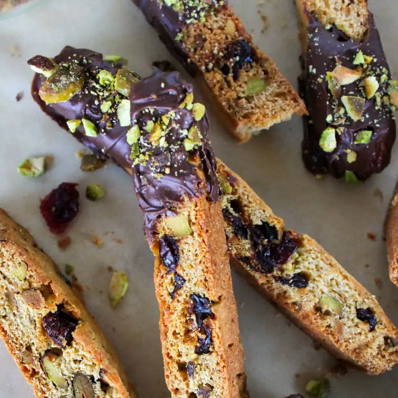 Cherry Pistachio Biscotti