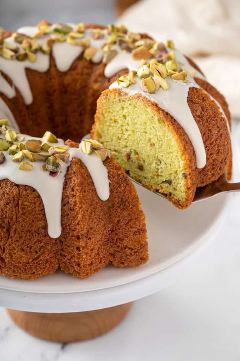 Pistachio Pudding Bundt Cake