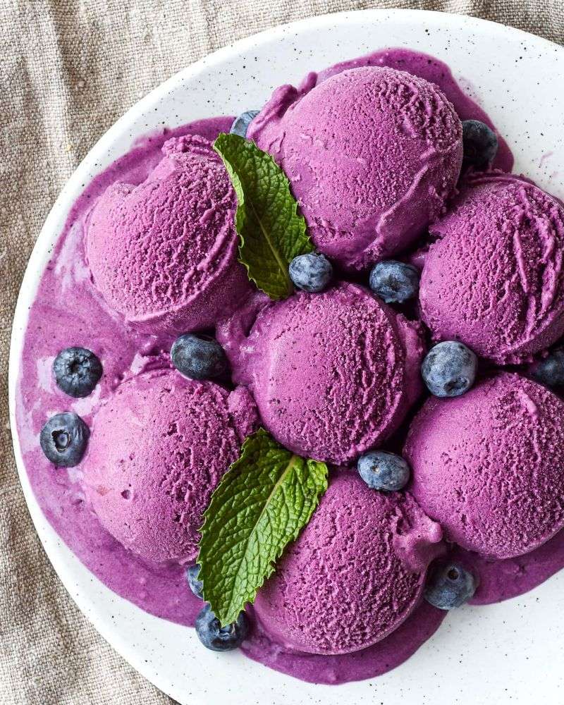 Blueberry Ice Cream