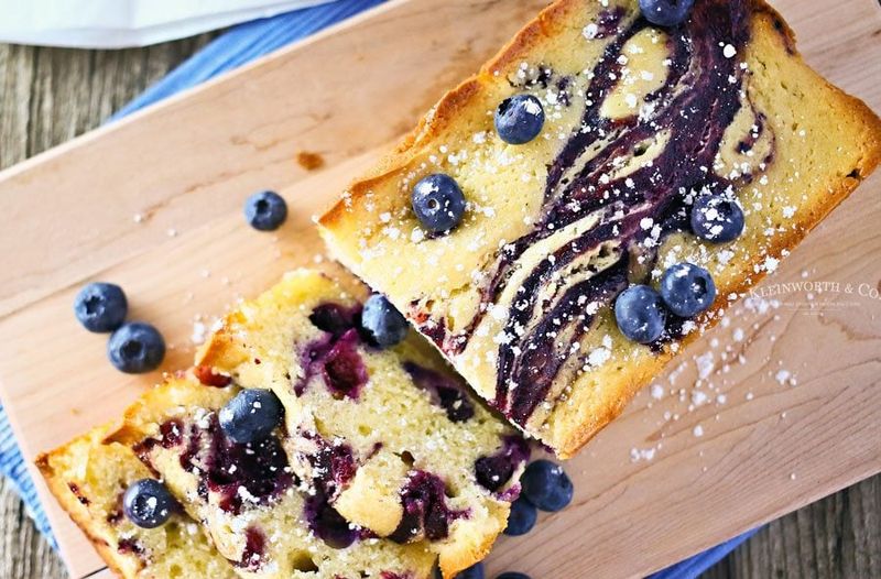 Blueberry Swirl Pound Cake