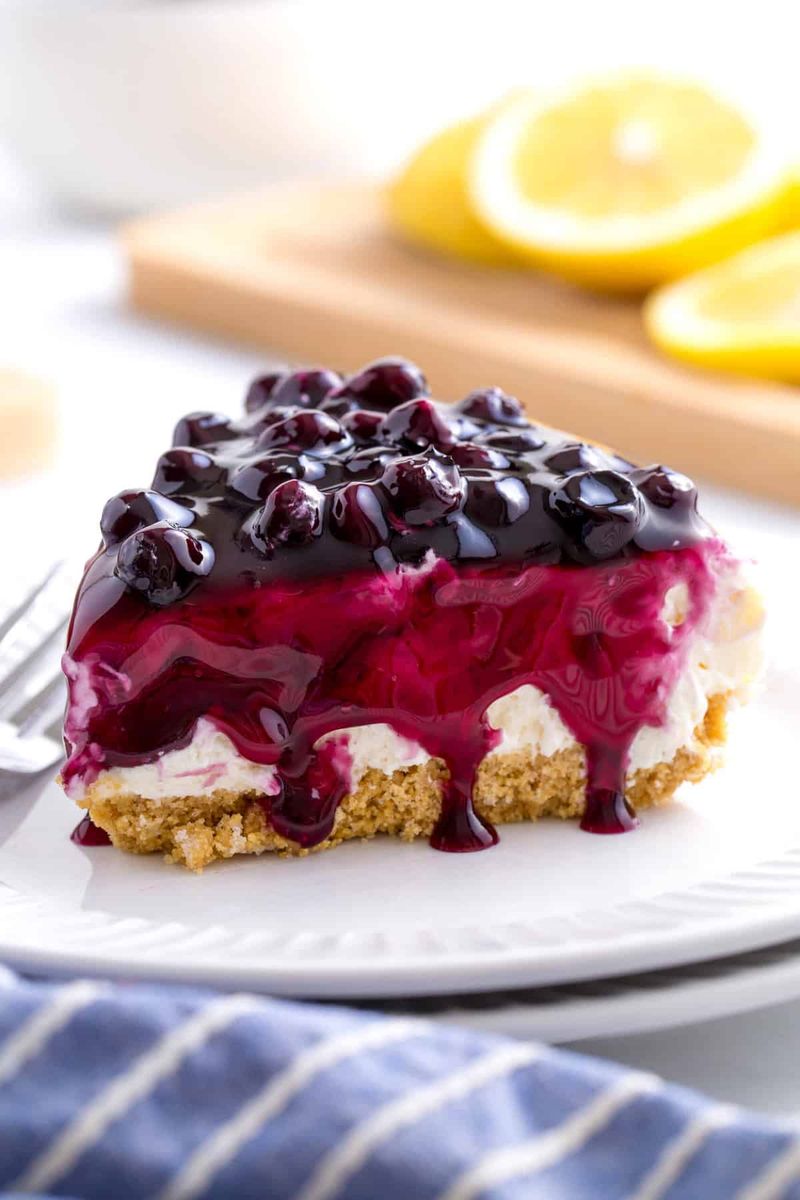 No-Bake Blueberry Cheesecake