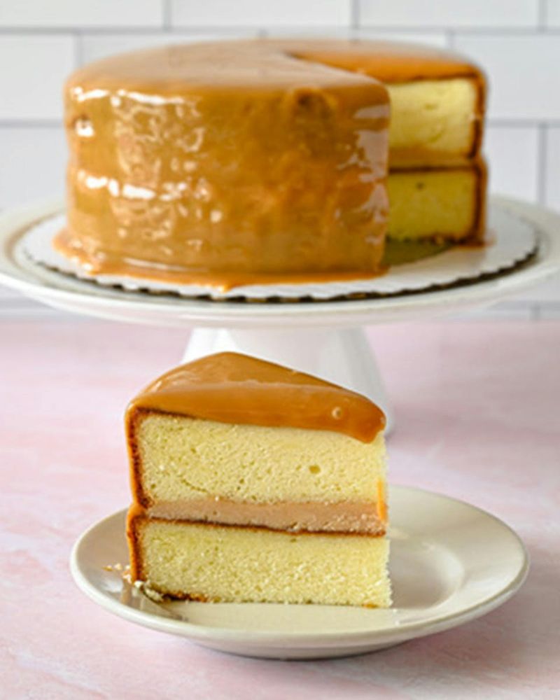 Caramel Cake With Brown Sugar Frosting