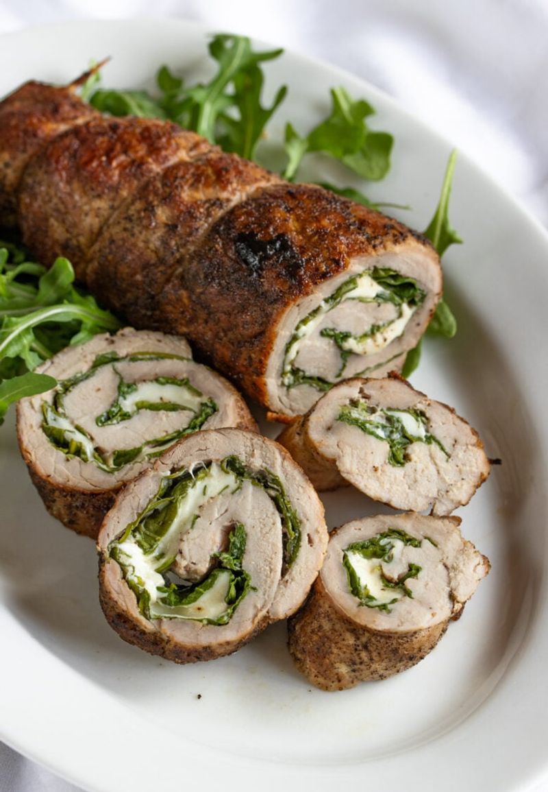 Pesto-Stuffed Pork Tenderloin