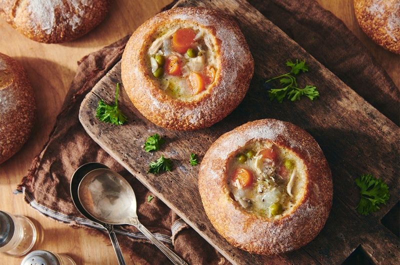 Homemade Soup & Bread Bowls