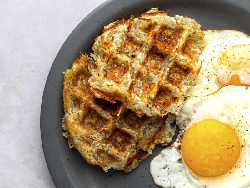 Waffle Iron Hash Browns