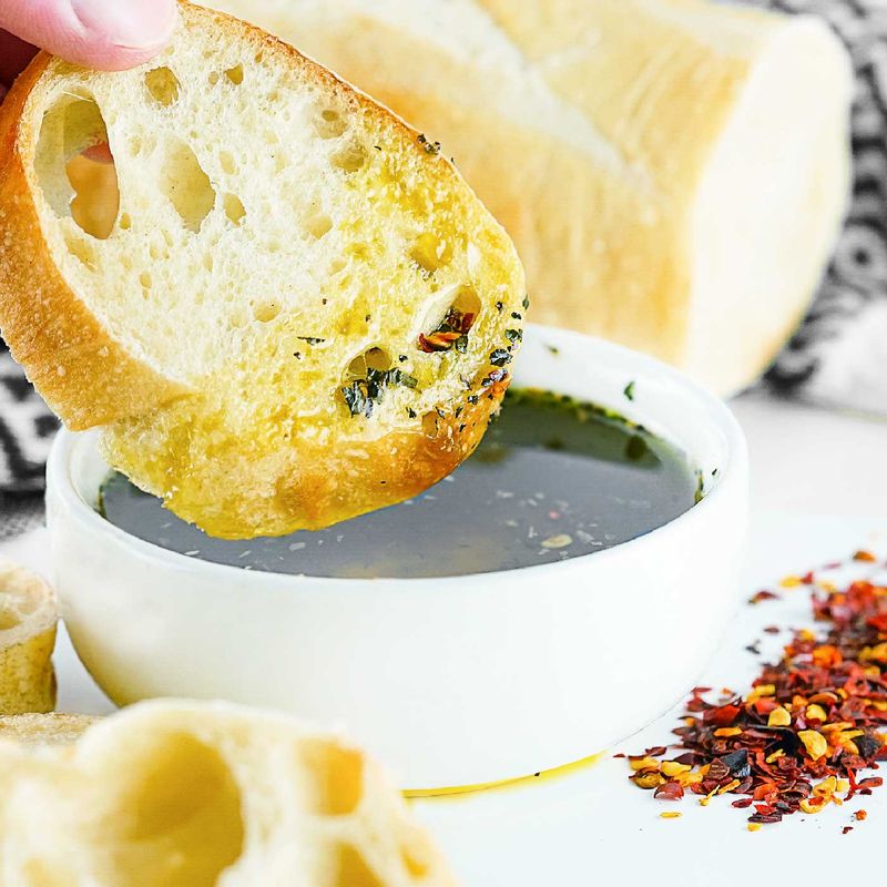 Feta-Infused Olive Oil For Dipping