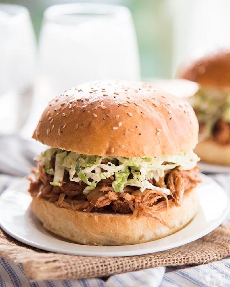 Slow Cooker Pulled Pork Sandwiches