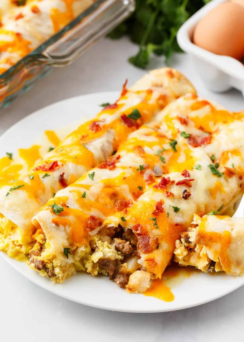 Overnight Breakfast Enchiladas