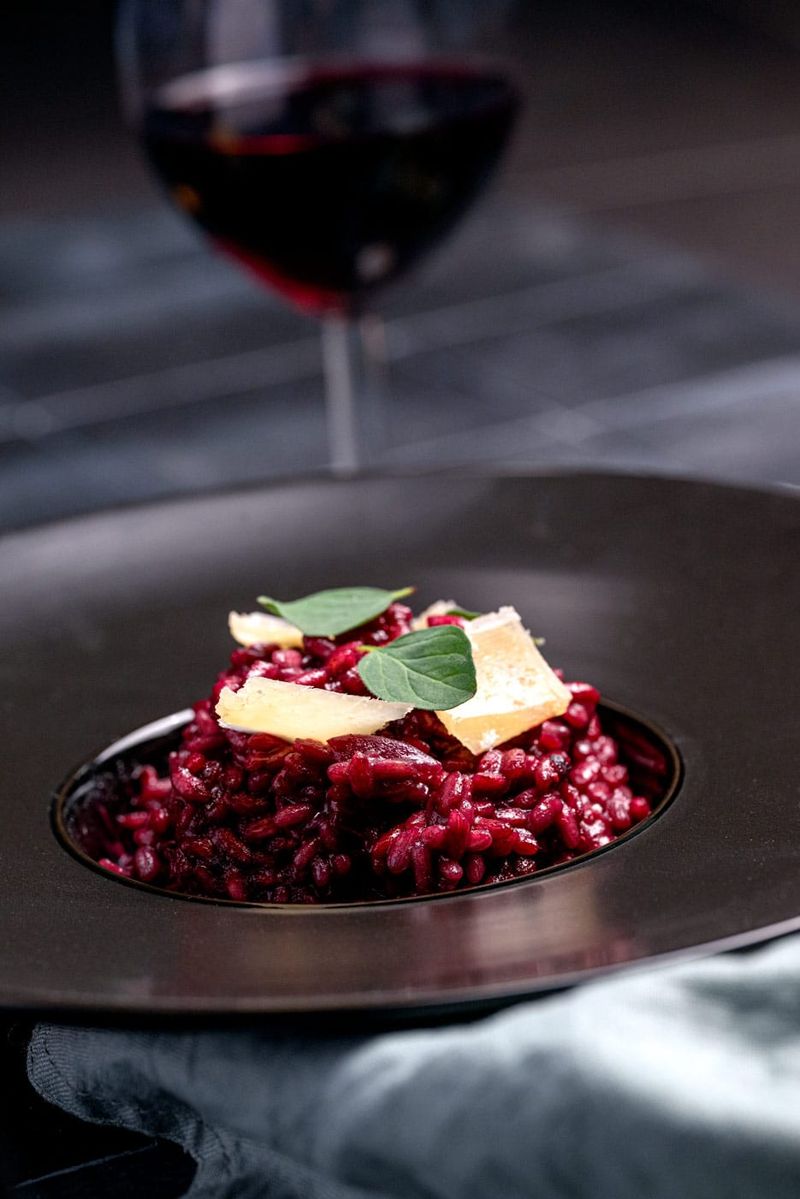 Red Wine And Shallot Risotto
