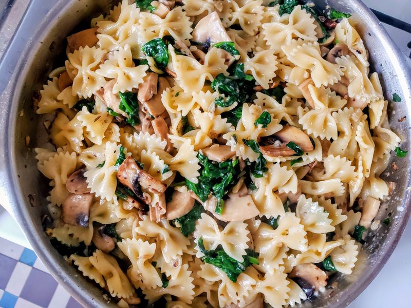 Mushroom And Thyme Farfalle