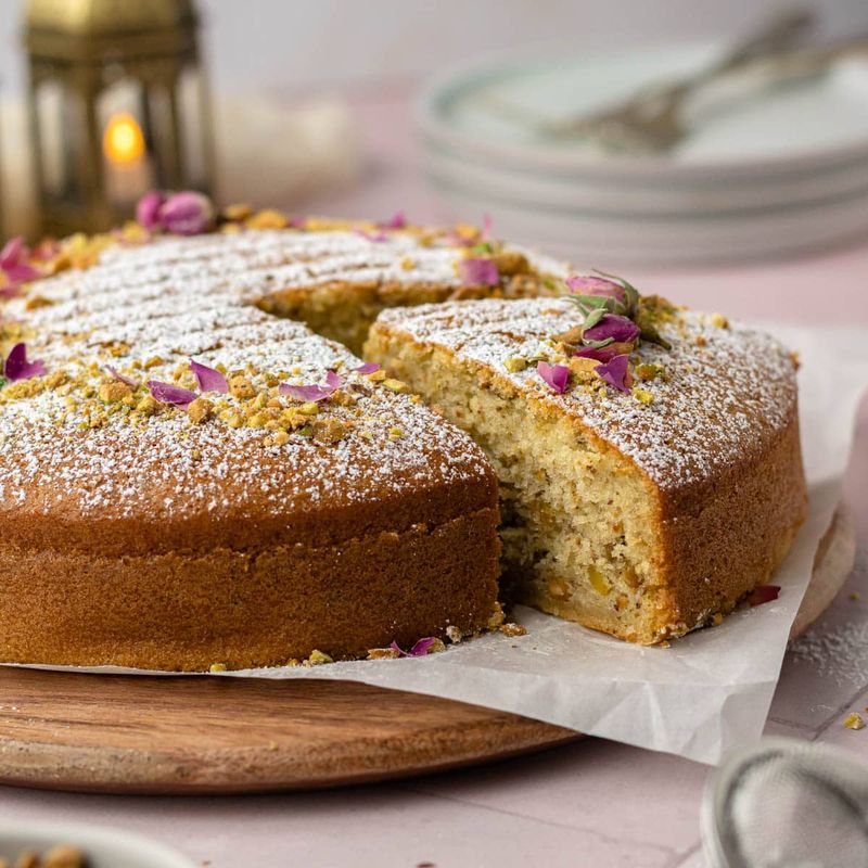 Pistachio Cardamom Cake