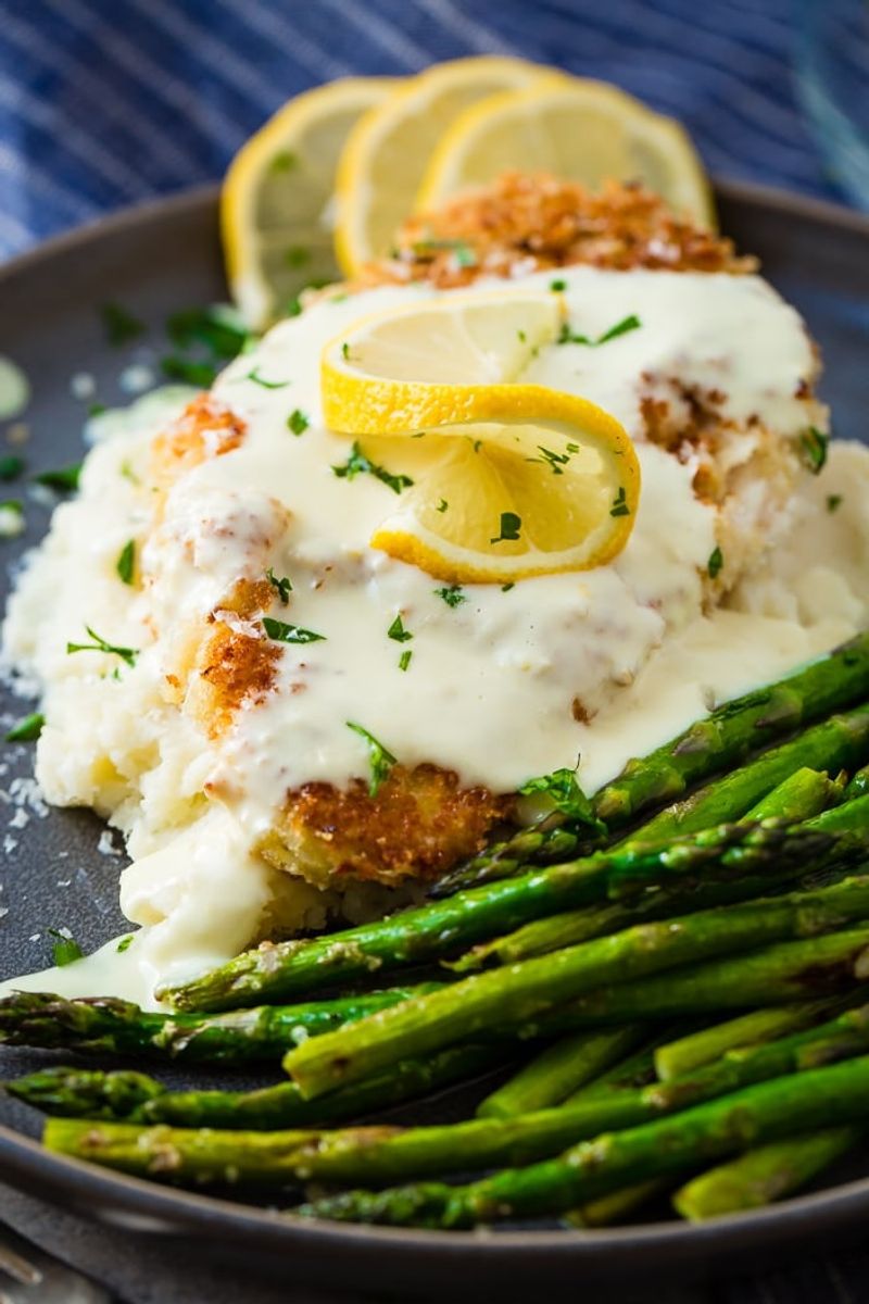 Parmesan-Crusted Chicken With Lemon Butter