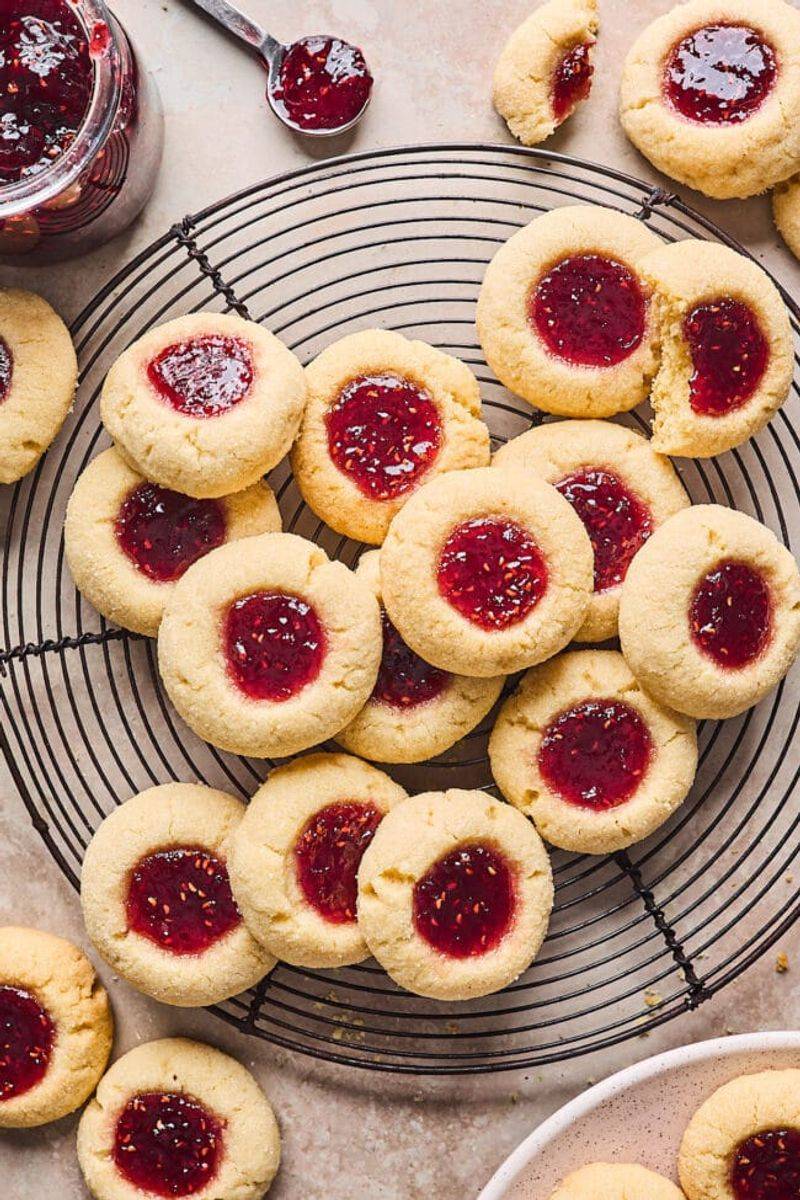 Jam Thumbprint Butter Cookies