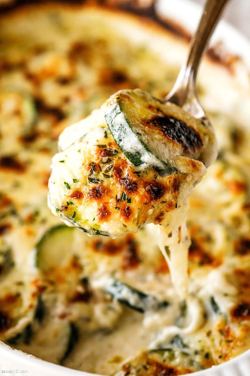 Cheesy Zucchini Gratin