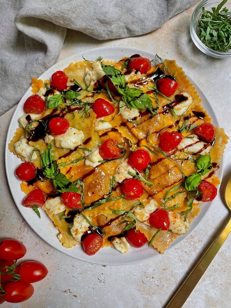 Balsamic Glazed Ravioli