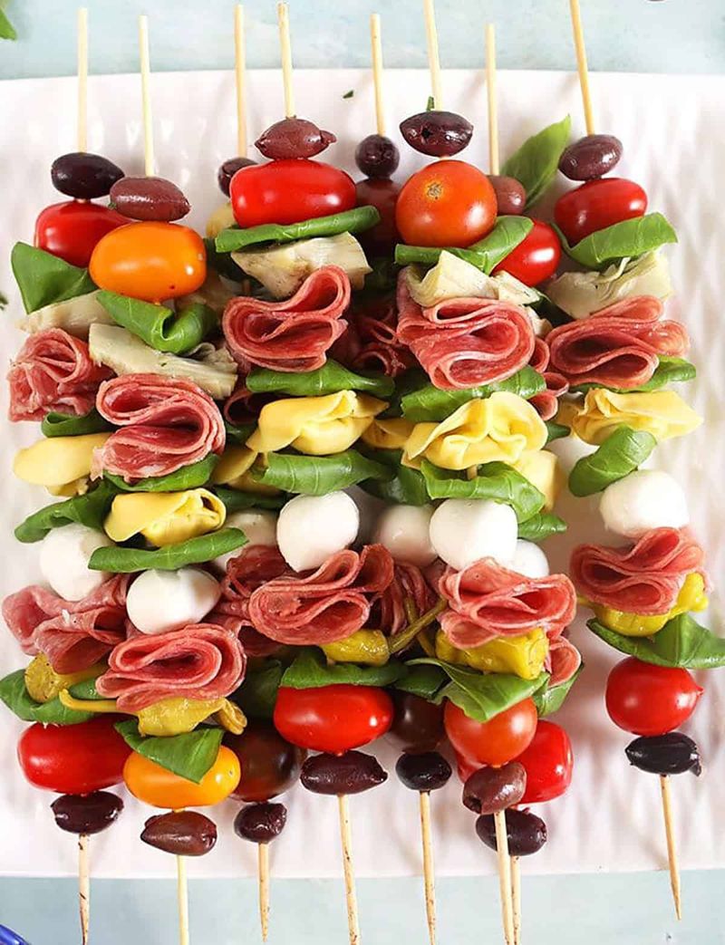 Loaded Antipasto Skewers
