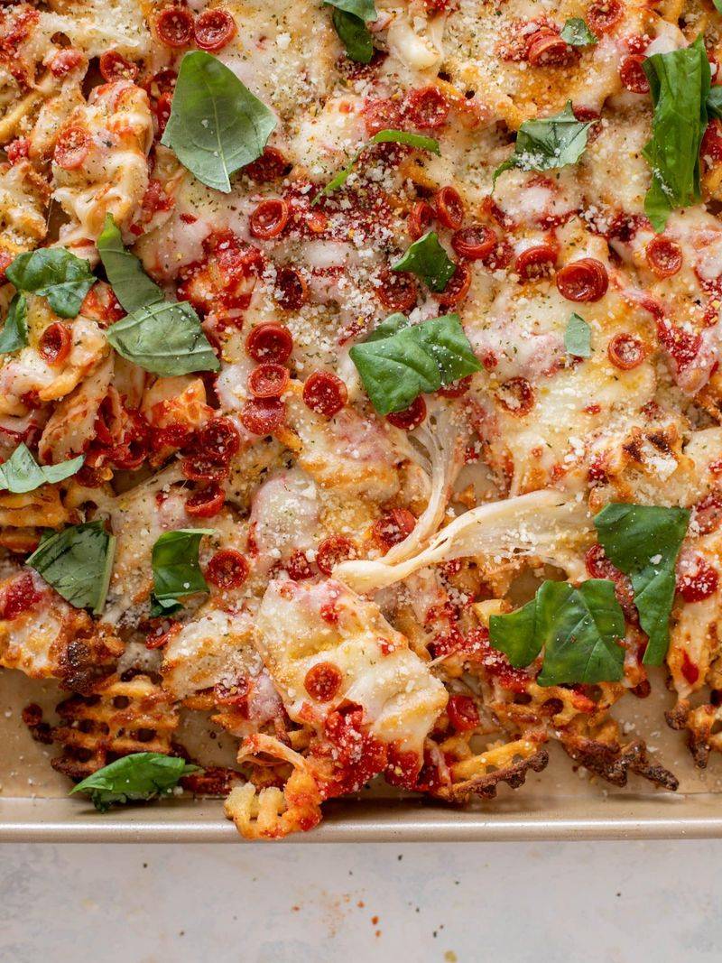 Pizza Fries With Marinara And Mozzarella