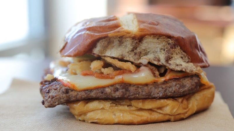Sonic’s Cheesy Bacon Pretzel Pub Burger