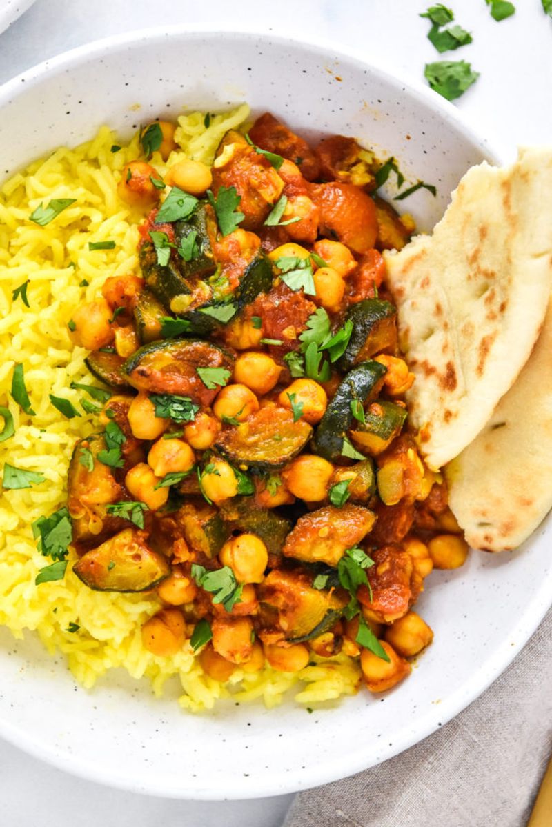 Zucchini And Chickpea Curry