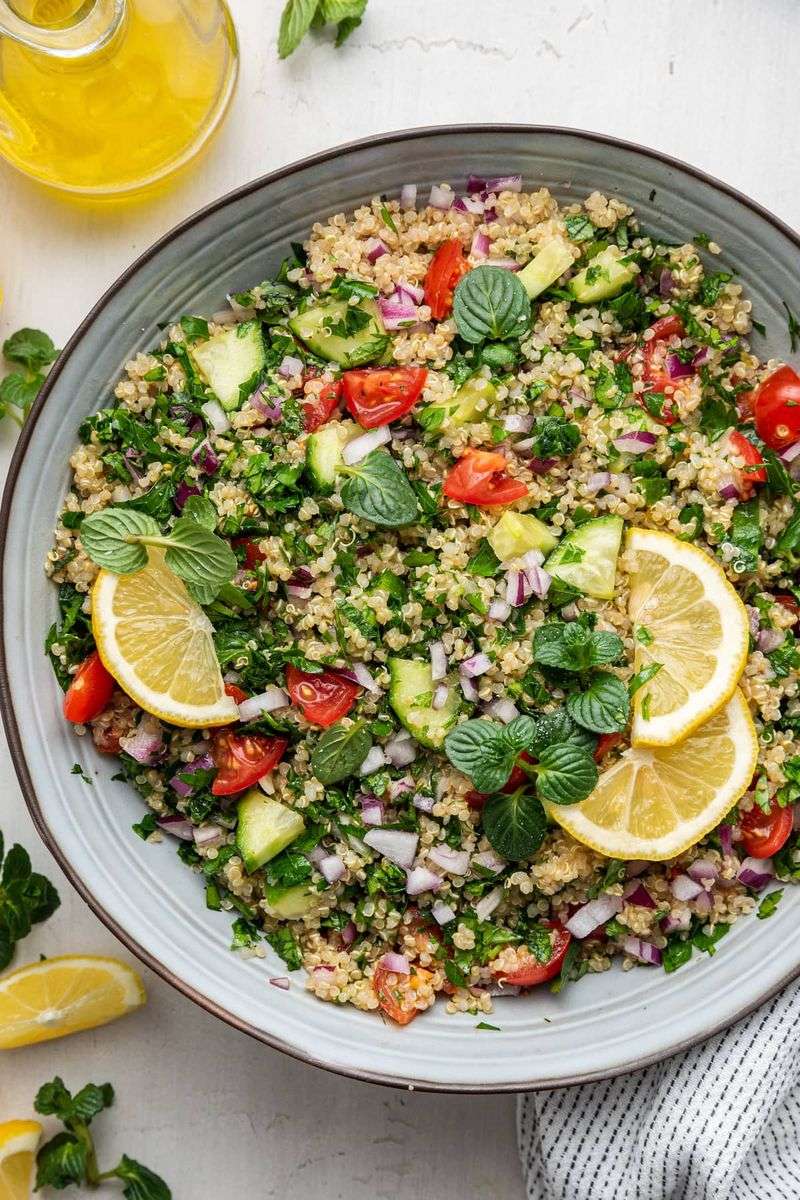 Lemony Quinoa Tabbouleh Twist