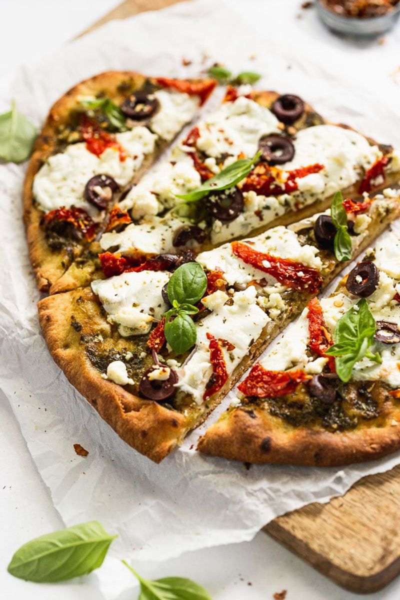 Mediterranean Veggie Flatbread