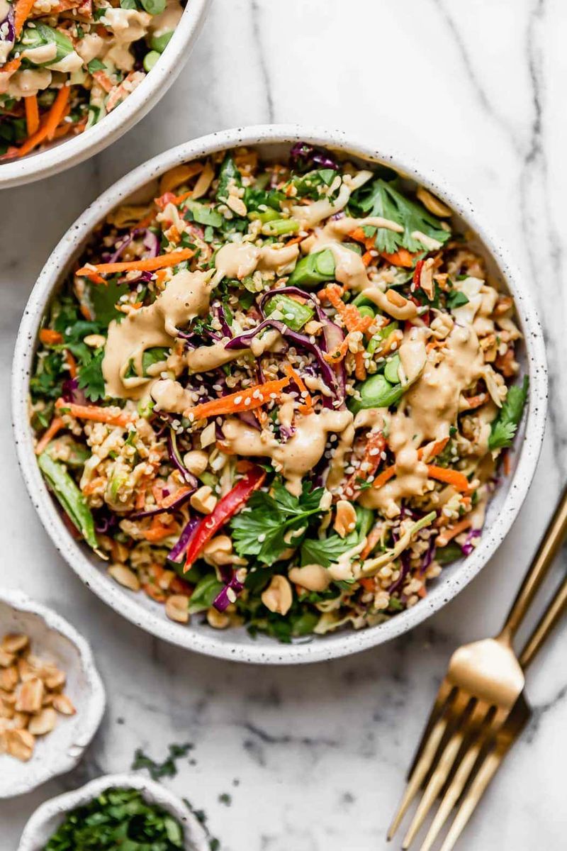 Thai-Inspired Peanut Quinoa Bowl