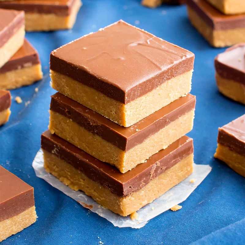 No-Bake Chocolate Peanut Butter Stack