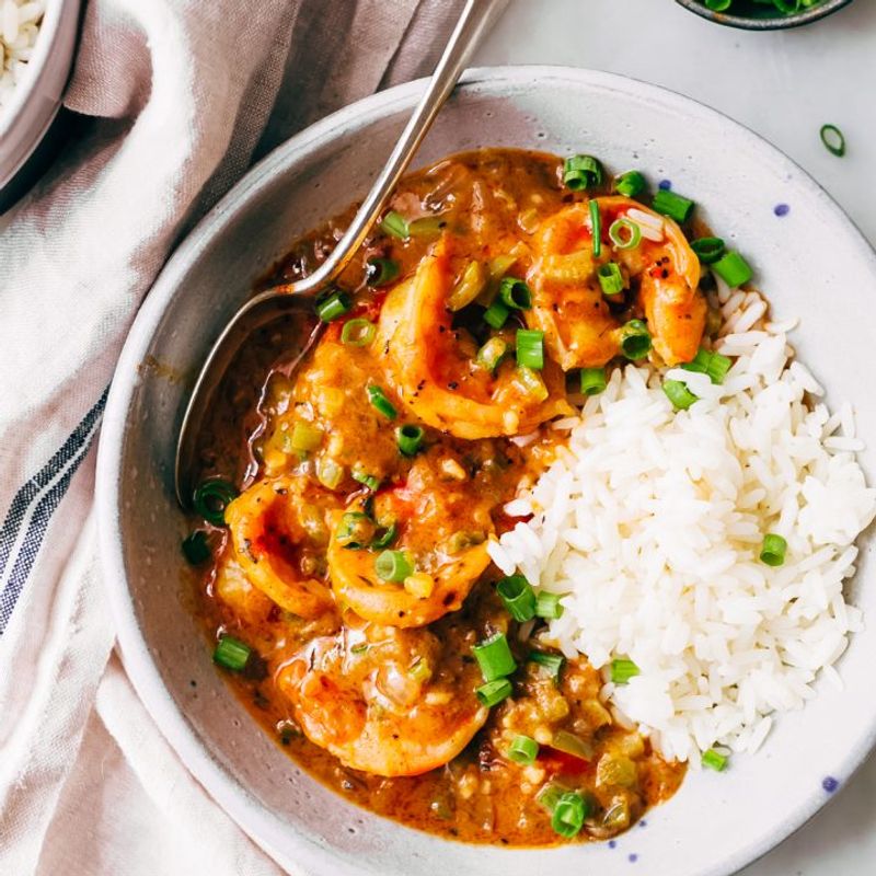 Spicy Cajun Shrimp Étouffée