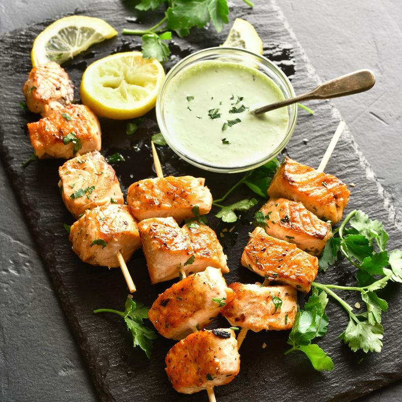Lemon-Herb Fish & Fennel Kabobs