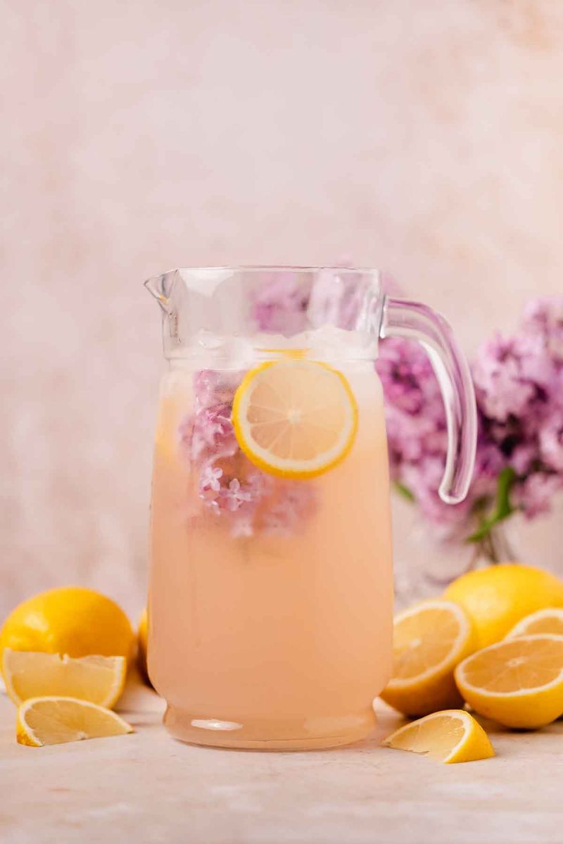 Lilac Syrup Lemonade