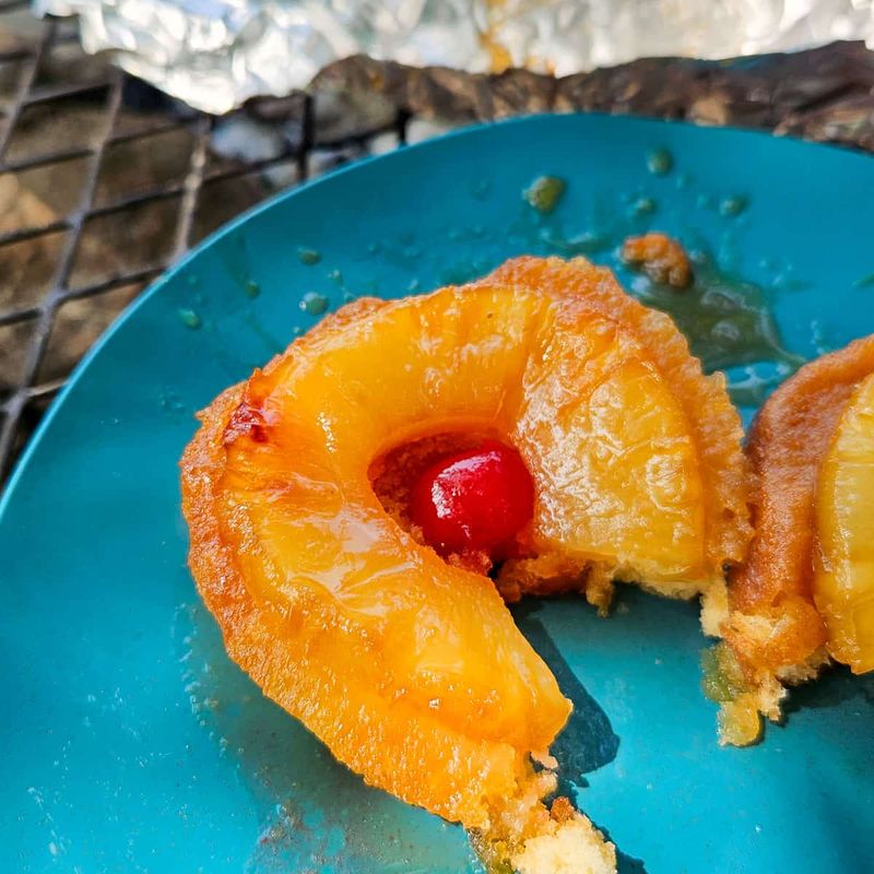 Pineapple Upside-Down Foil Packets